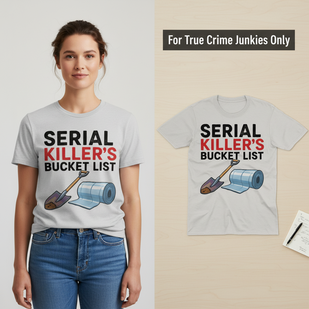 Serial Killer's Starter Pack T-Shirt_model_flat