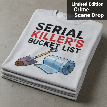 Serial Killer's Starter Pack T-Shirt_stacked_flatlay