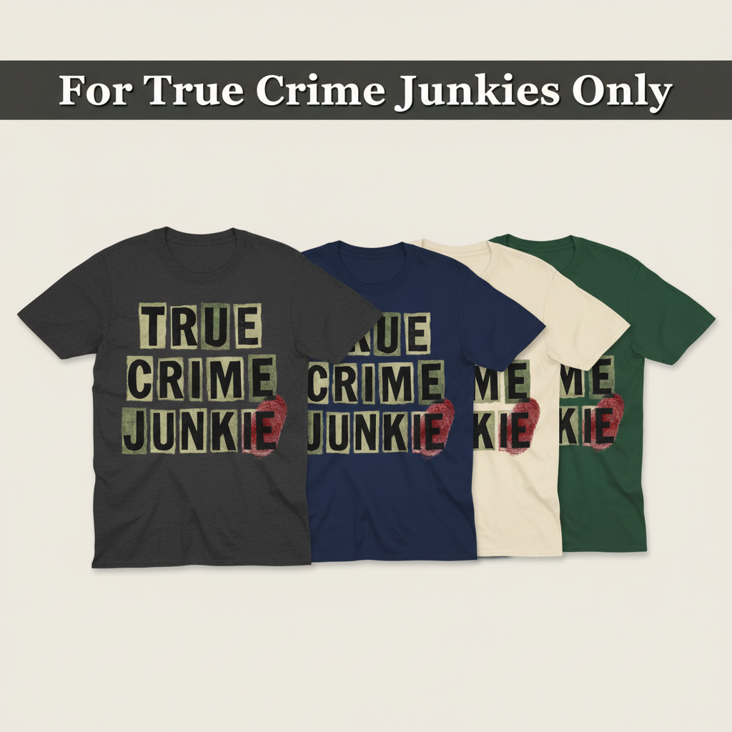 True Crime Junkie T-Shirt_quad_showcase