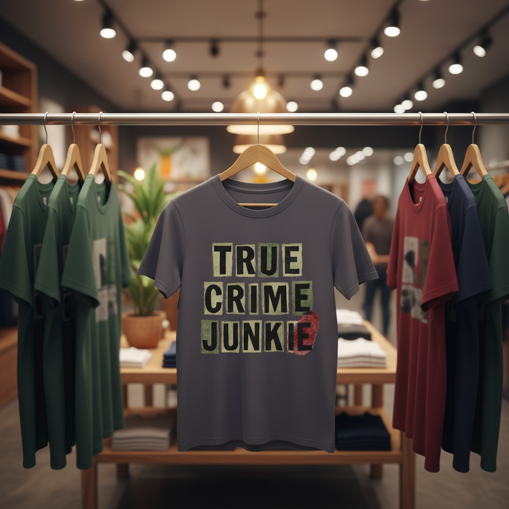 True Crime Junkie T-Shirt_boutique_rack