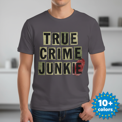 True Crime Junkie T-Shirt_badge