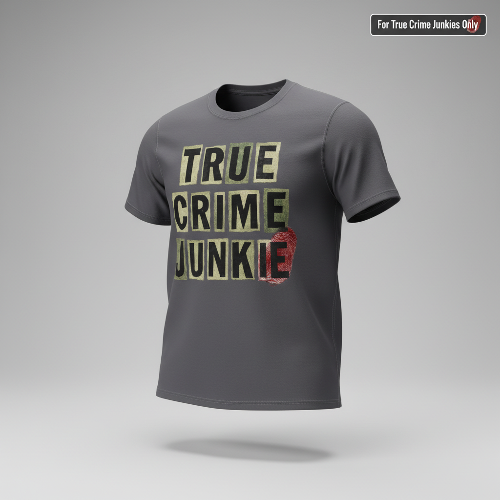 True Crime Junkie T-Shirt_3d_float