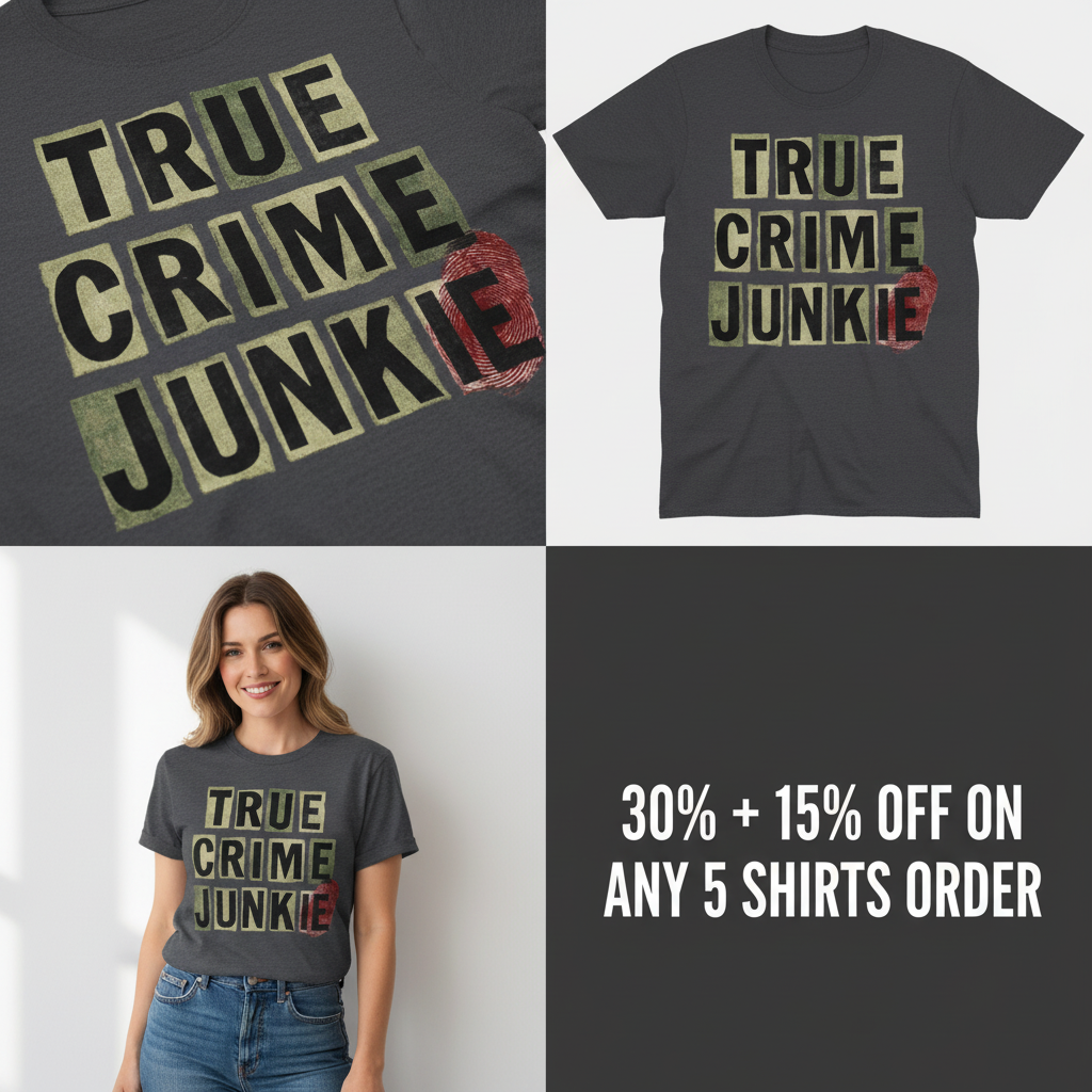 True Crime Junkie T-Shirt_4_panel