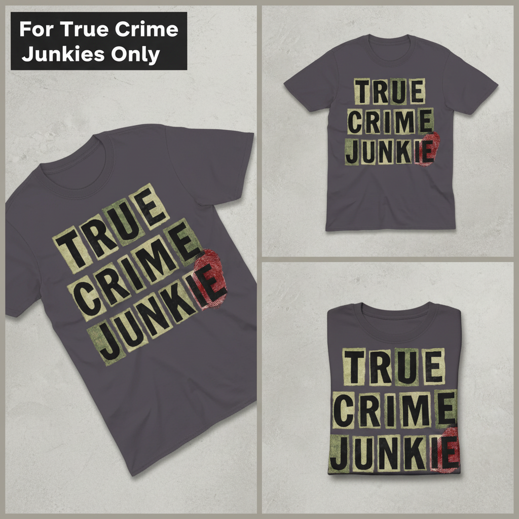 True Crime Junkie T-Shirt_triple_showcase