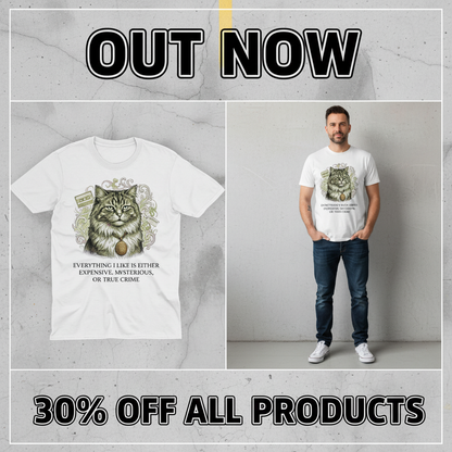 Expensive Mysterious True Crime Cat T-Shirt_pet_companion