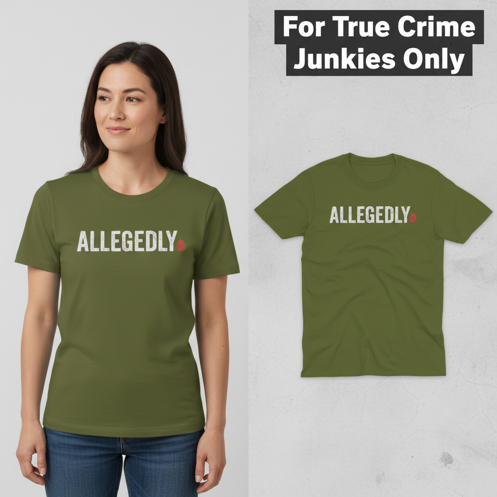 Allegedly Fingerprint T-Shirt_model_flat