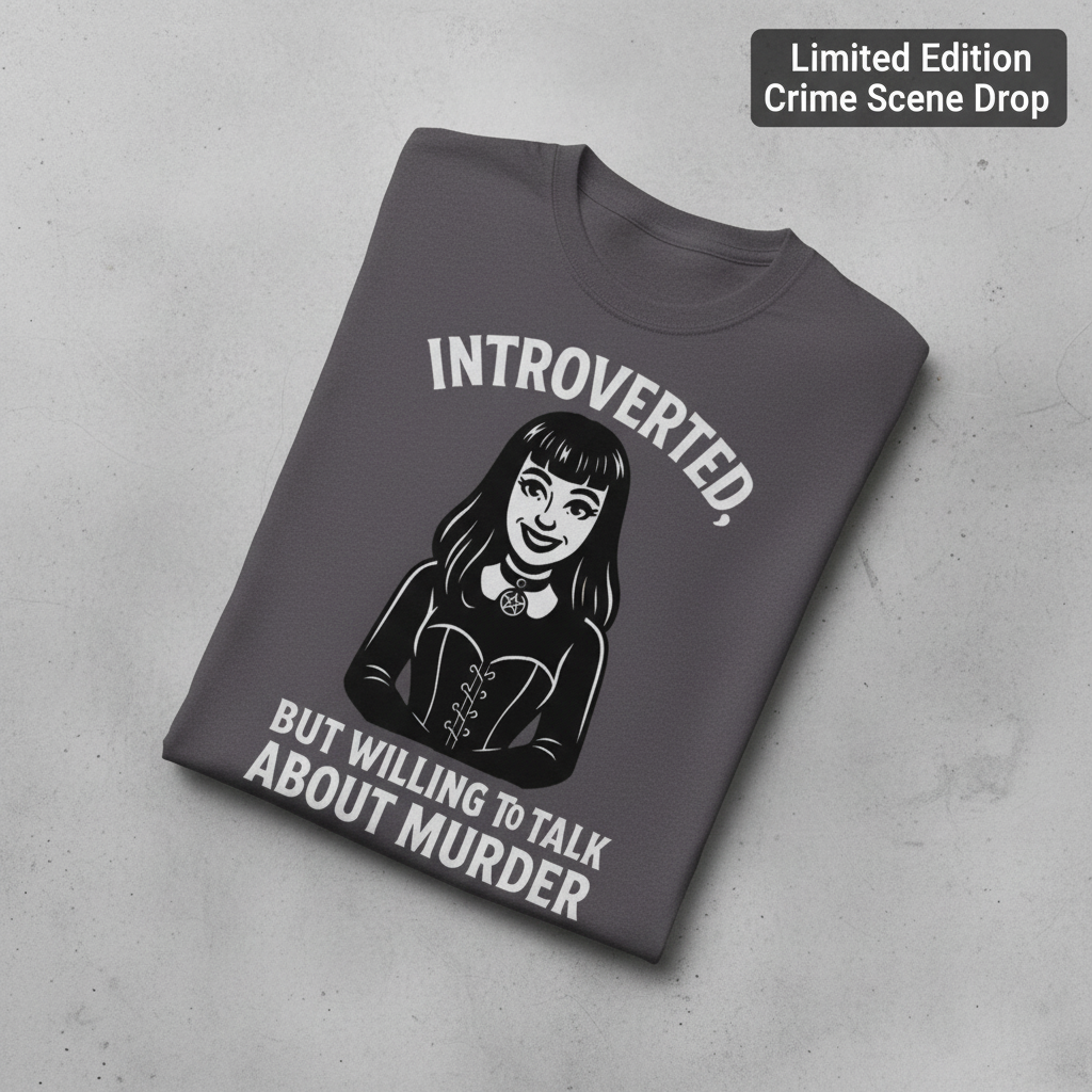 Introverted But Murder Curious T-Shirt_fold_tilt