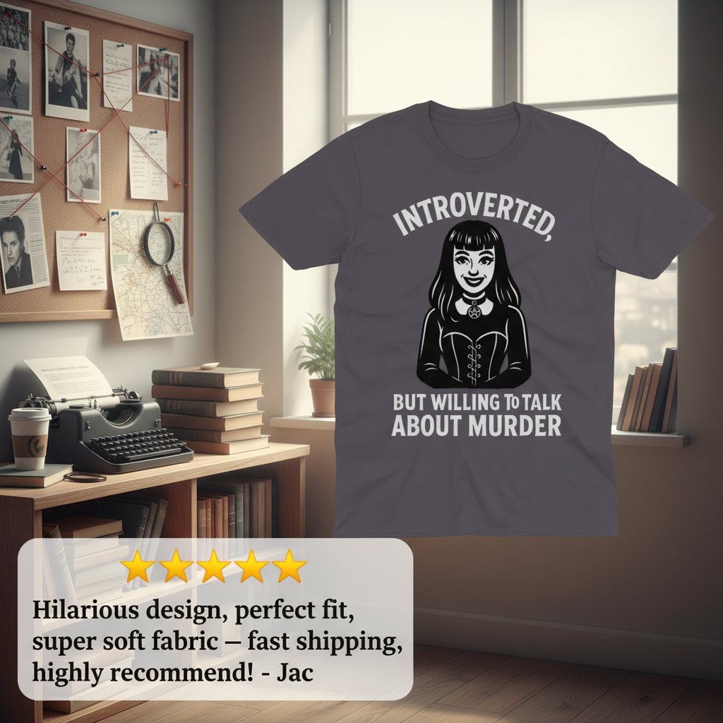 Introverted But Murder Curious T-Shirt_extreme_za