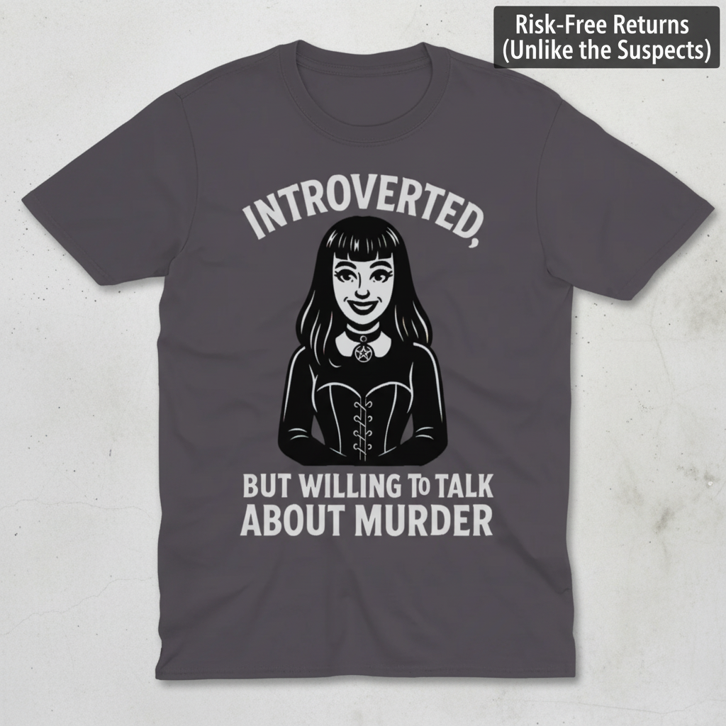 Introverted But Murder Curious T-Shirt_clean