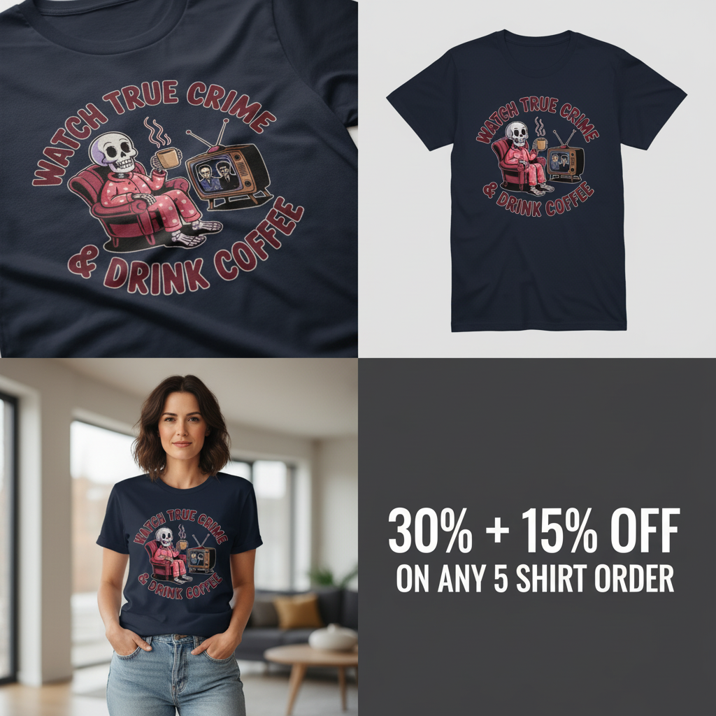 True Crime & Coffee T-Shirt_4_panel