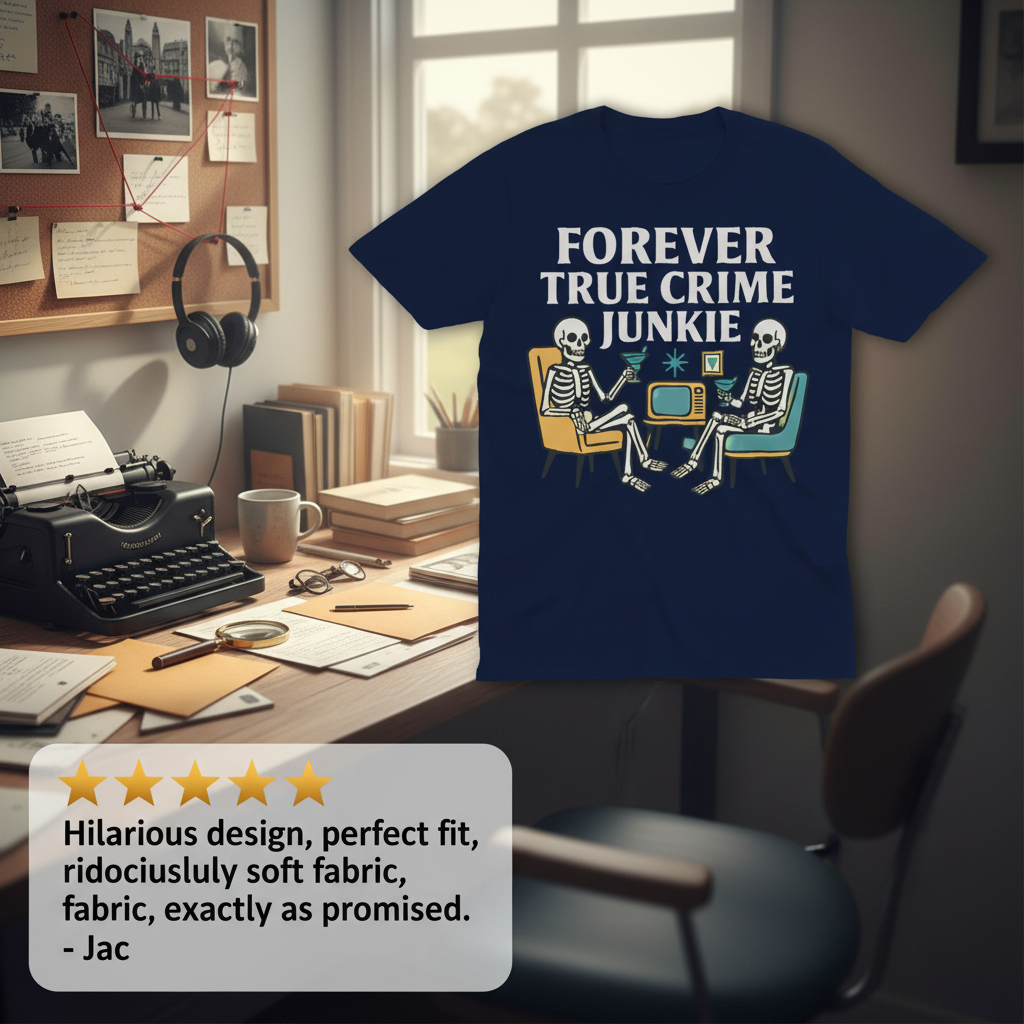 Forever True Crime Junkie T-Shirt_extreme_za