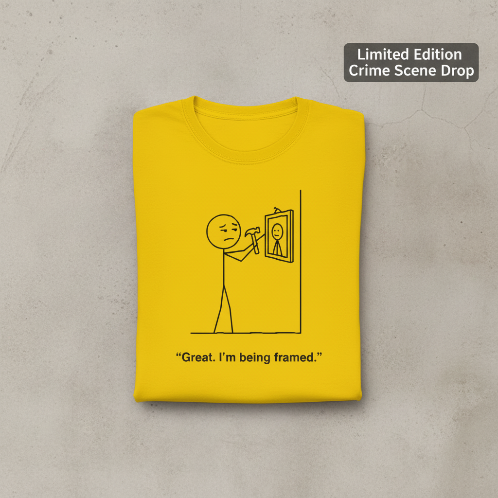 I'm Being Framed T-Shirt_fold_tilt