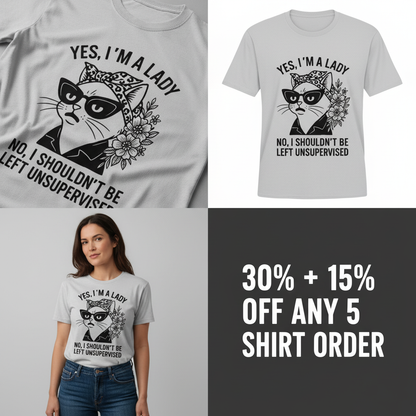 Unsupervised Cat Lady T-Shirt_4_panel