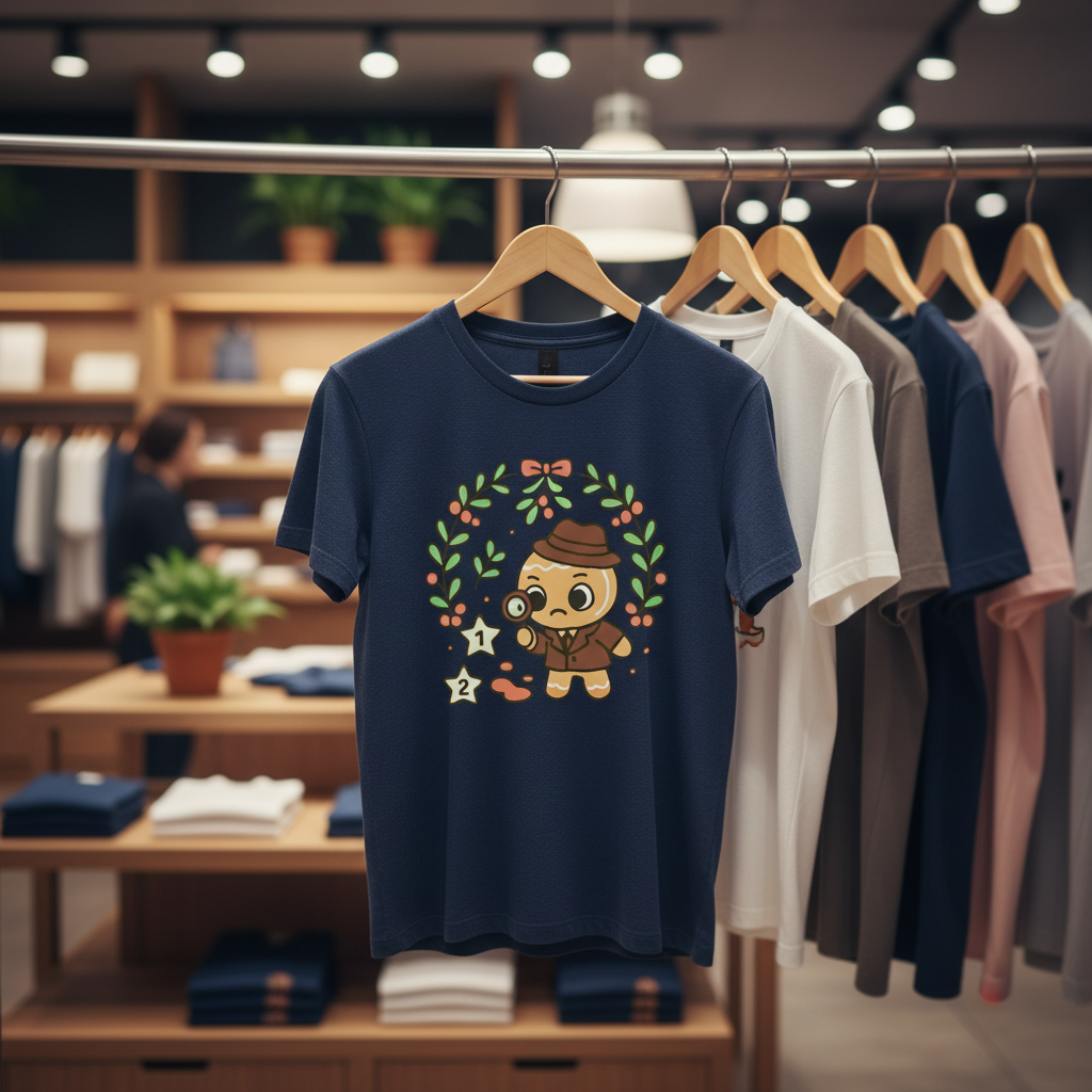 Gingerbread Detective T-Shirt_boutique_rack