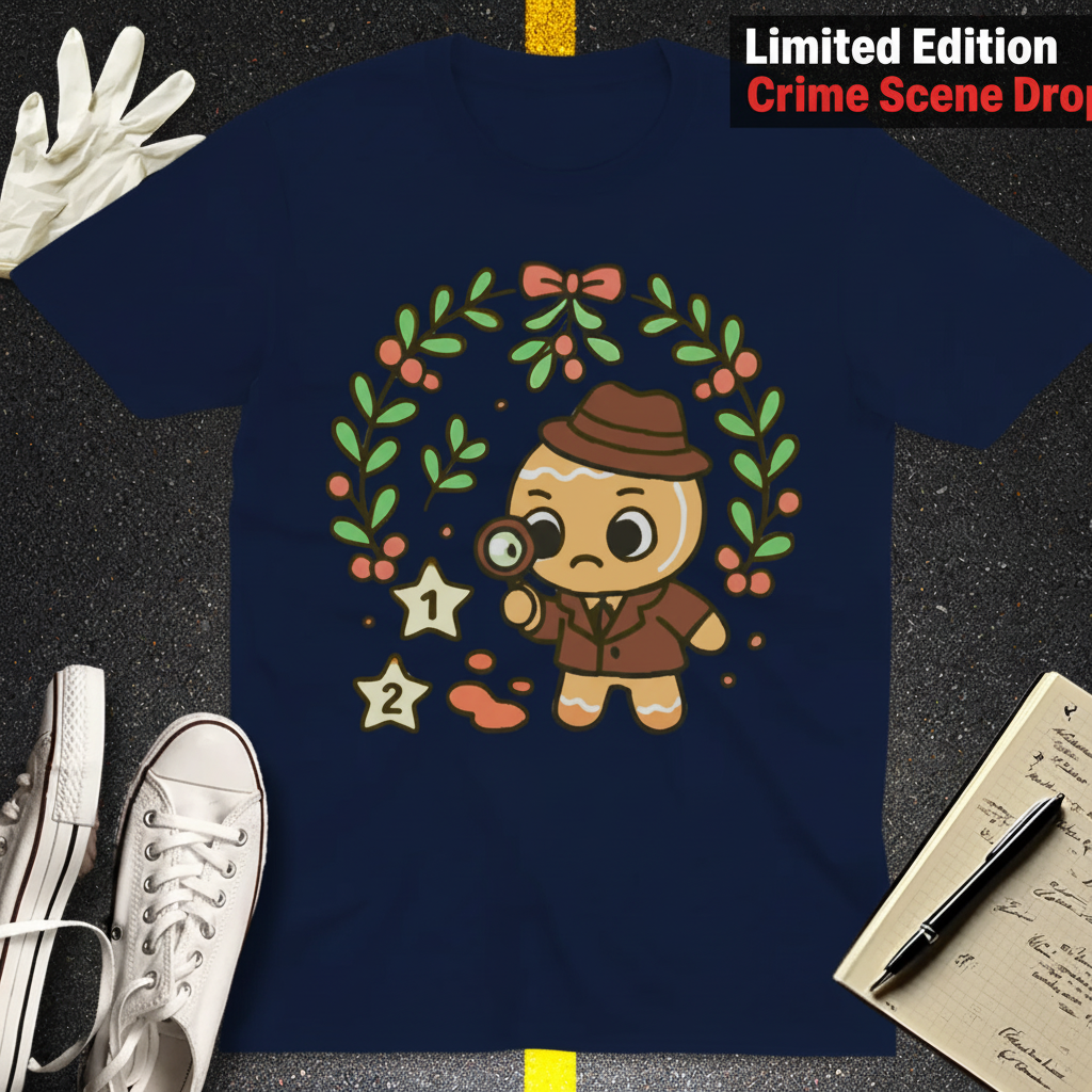 Gingerbread Detective T-Shirt_fold_tilt