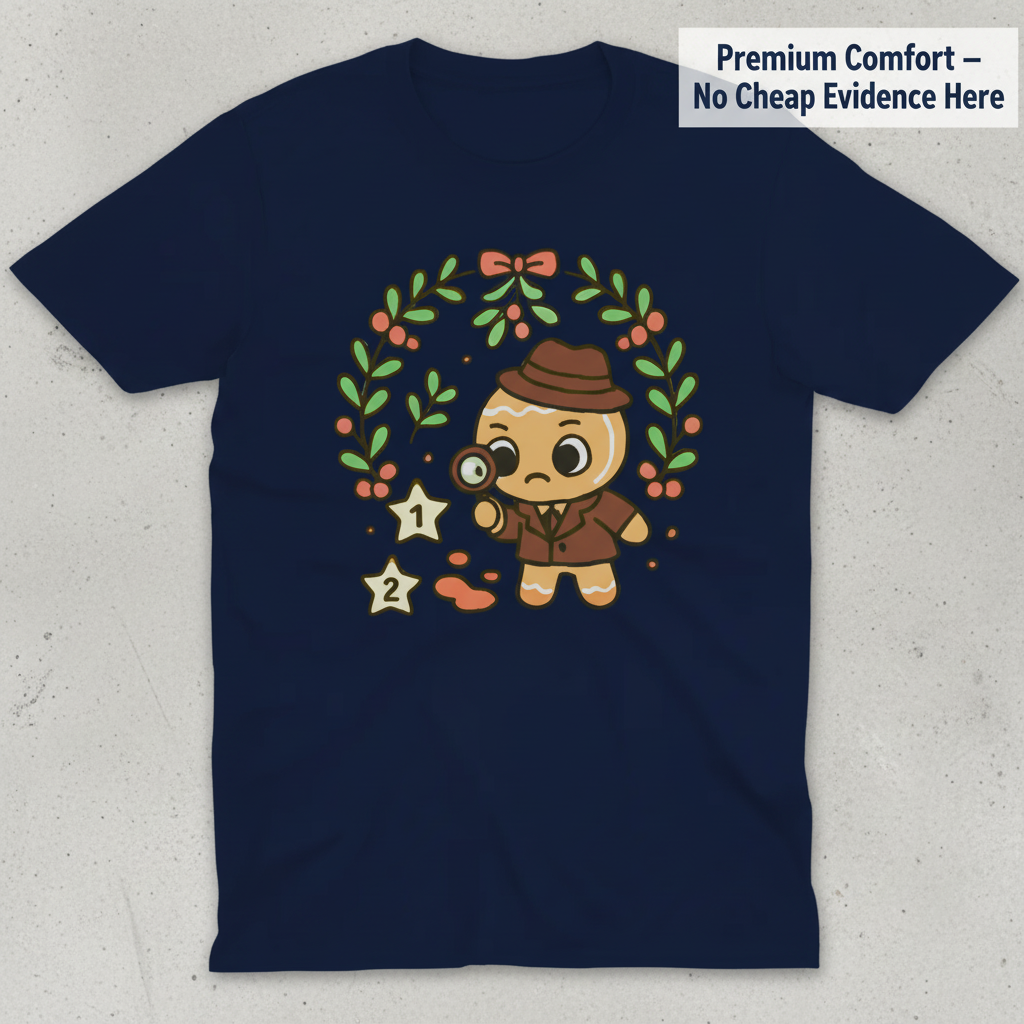 Gingerbread Detective T-Shirt_clean