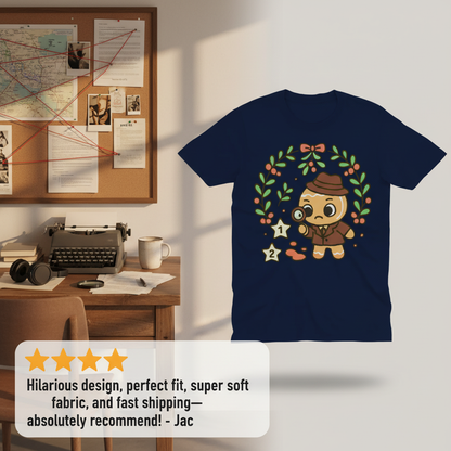 Gingerbread Detective T-Shirt_extreme_za