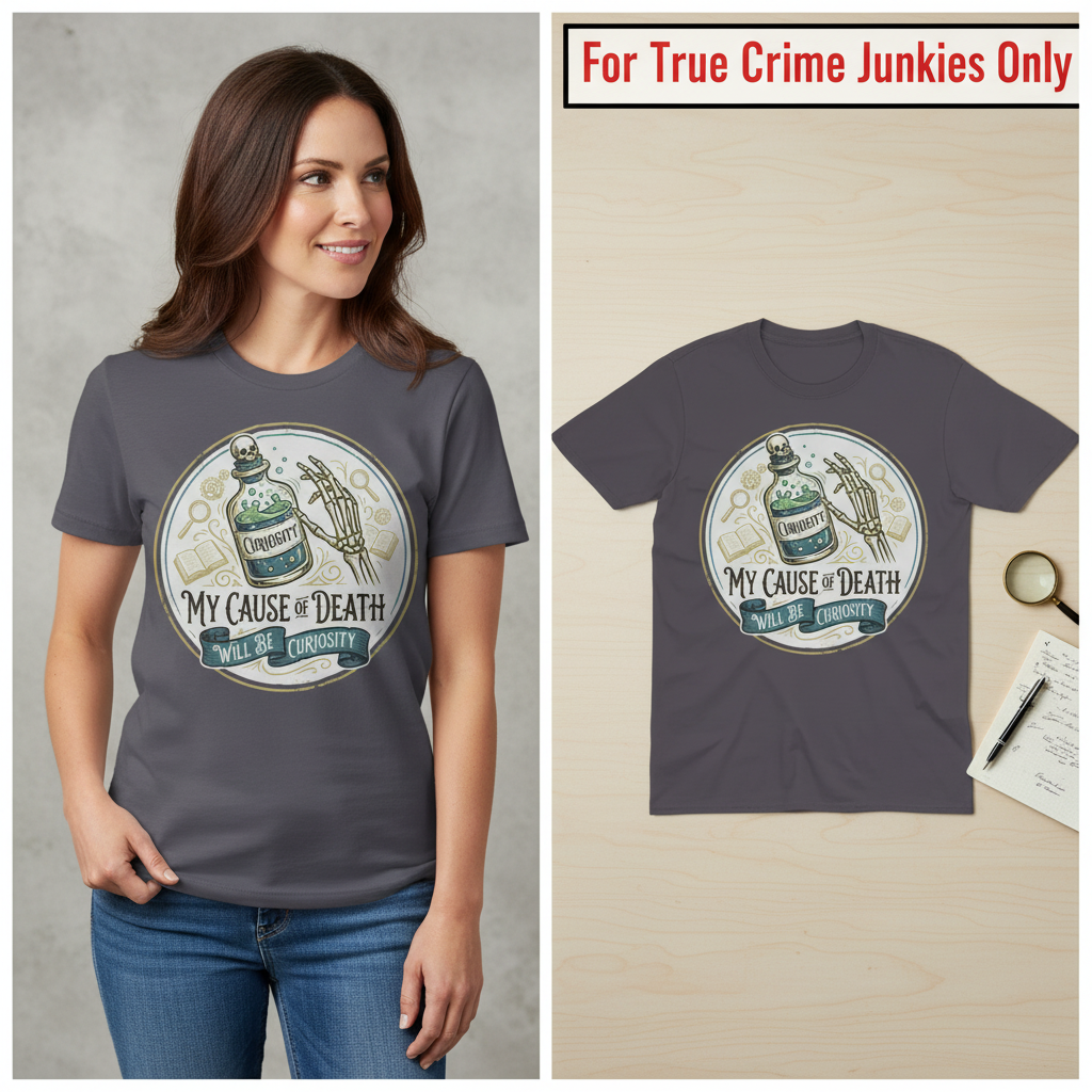 Curiosity Killed Me T-Shirt_model_flat
