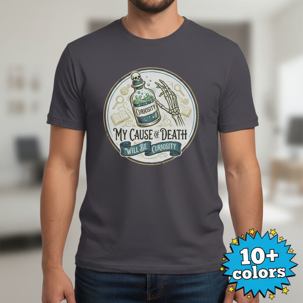 Curiosity Killed Me T-Shirt_badge