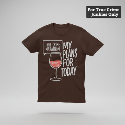 True Crime & Wine Plans T-Shirt_3d_float
