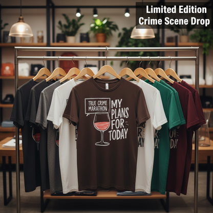 True Crime & Wine Plans T-Shirt_boutique_rack