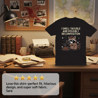 Detective Raccoon T-Shirt_extreme_za