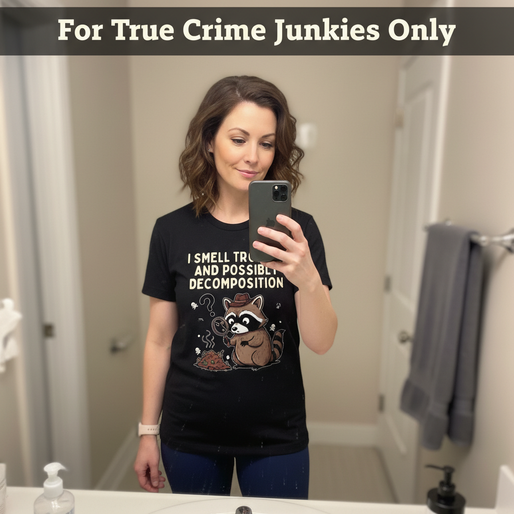 Detective Raccoon T-Shirt_mirror_selfie
