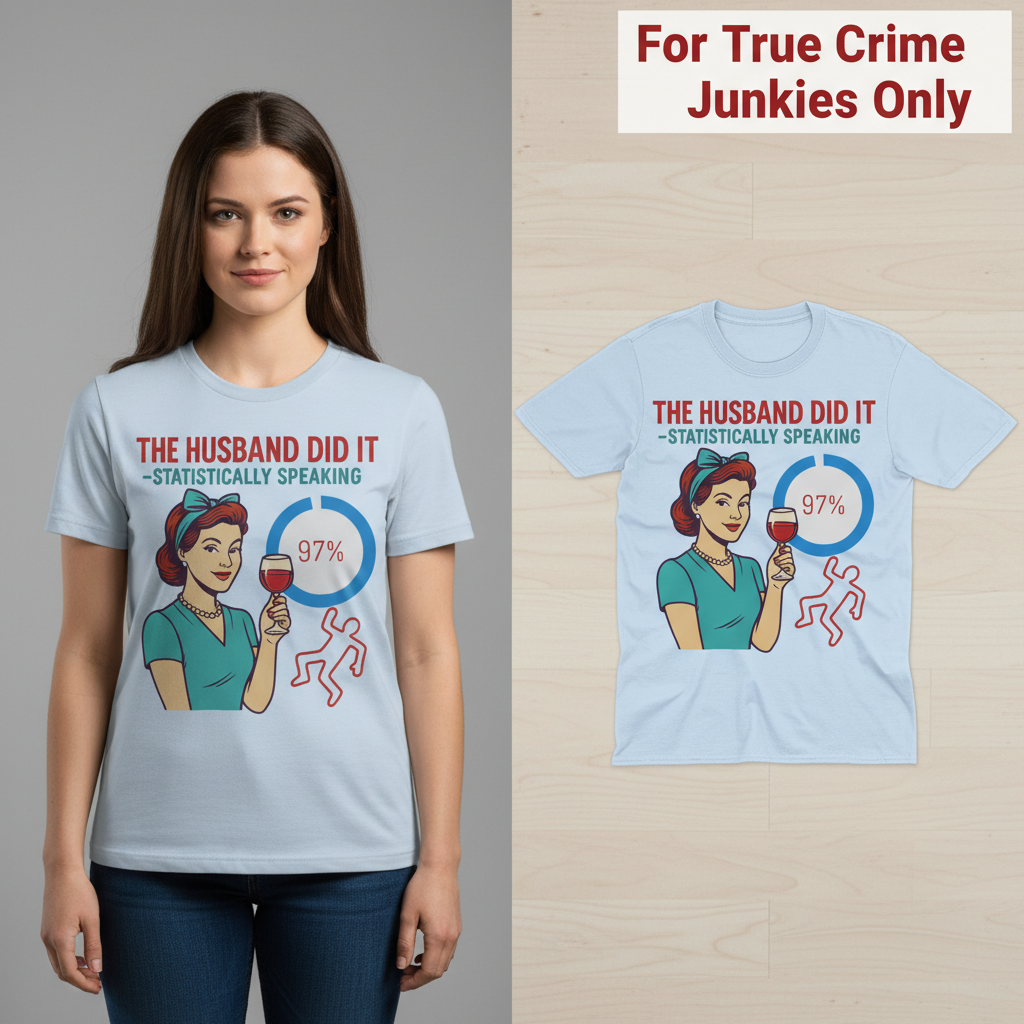 The Husband Did It T-Shirt_model_flat