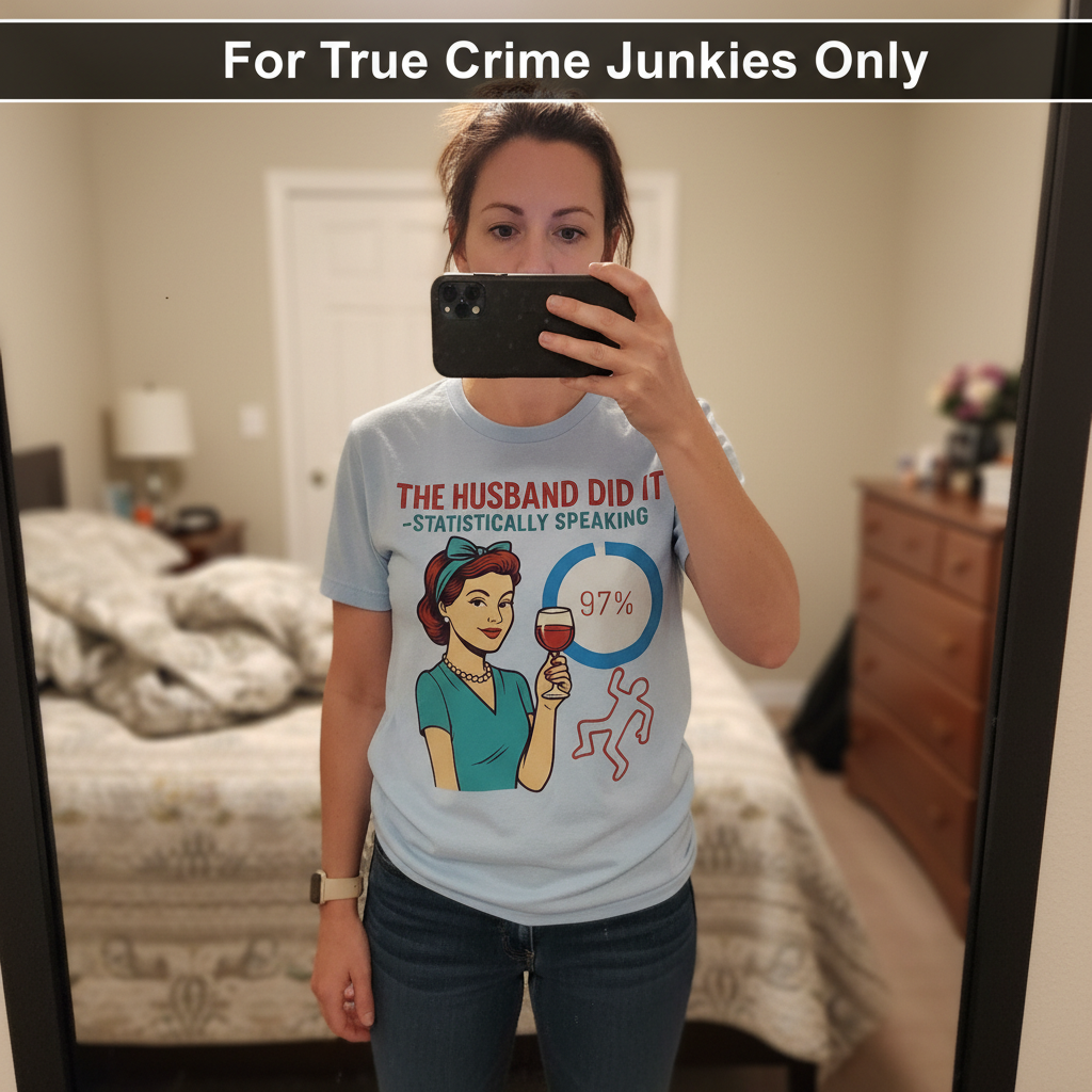 The Husband Did It T-Shirt_mirror_selfie