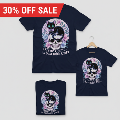 True Crime & Cats T-Shirt_clean