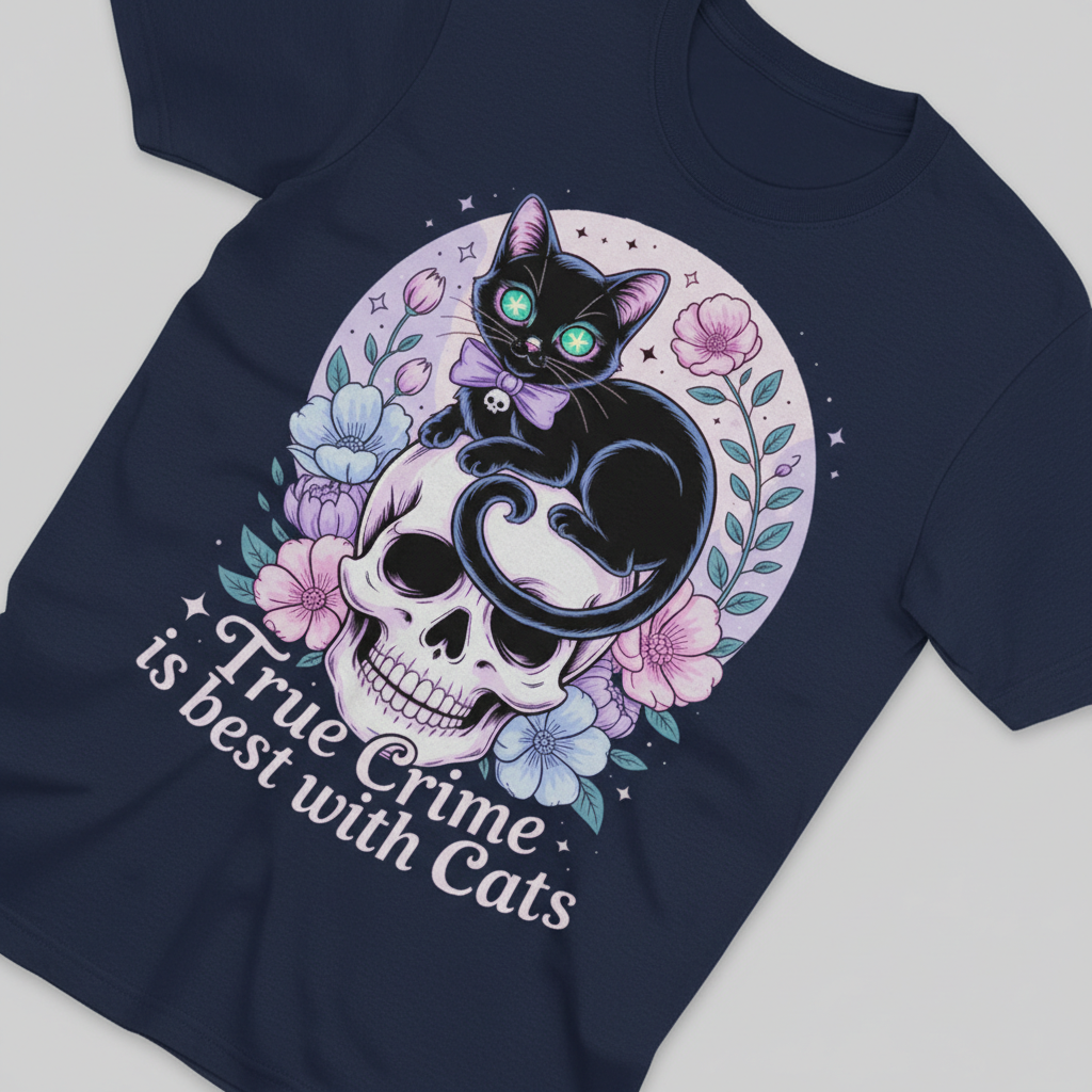 True Crime & Cats T-Shirt_extreme_za