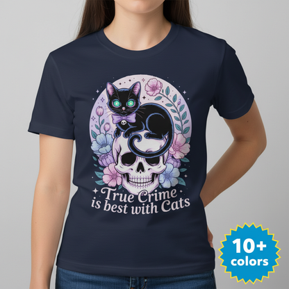 True Crime & Cats T-Shirt_badge