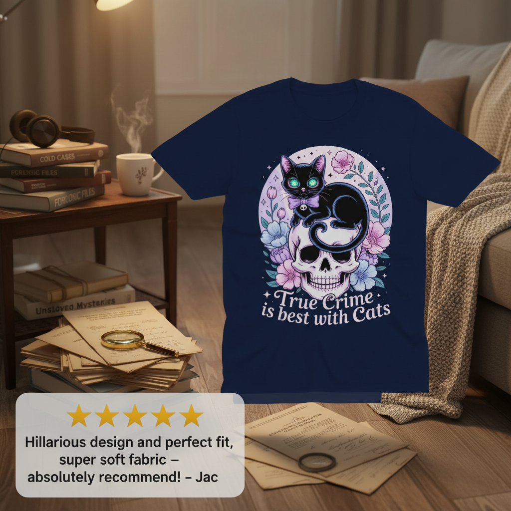 True Crime & Cats T-Shirt_extreme_za