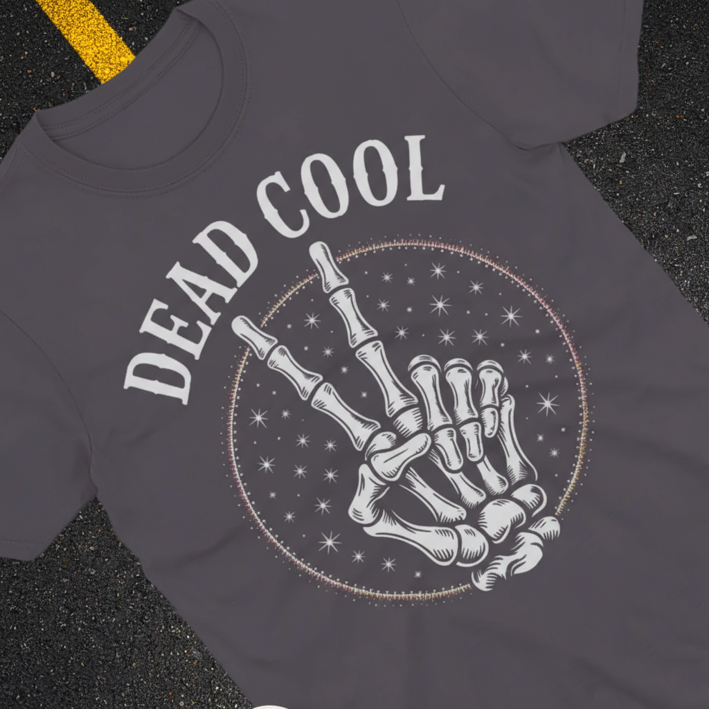 Dead Cool Skeleton Peace T-Shirt_extreme_za