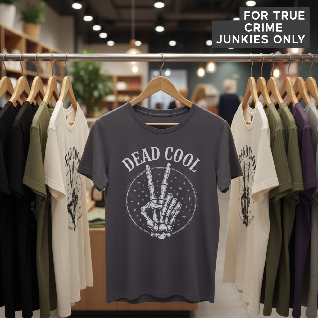Dead Cool Skeleton Peace T-Shirt_boutique_rack
