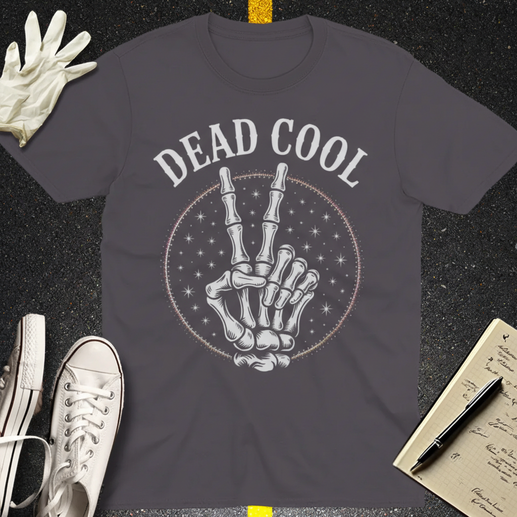 Dead Cool Skeleton Peace T-Shirt_extreme_za