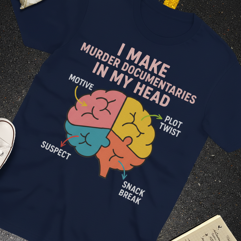 Murder Documentaries In My Head T-Shirt_extreme_za