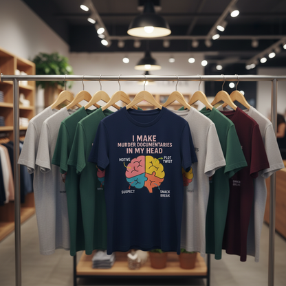 Murder Documentaries In My Head T-Shirt_boutique_rack