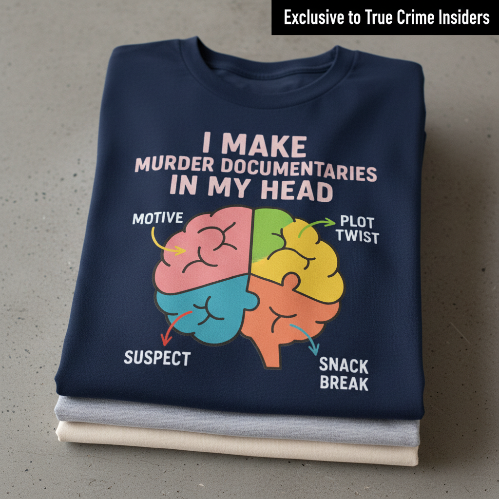 Murder Documentaries In My Head T-Shirt_stacked_flatlay
