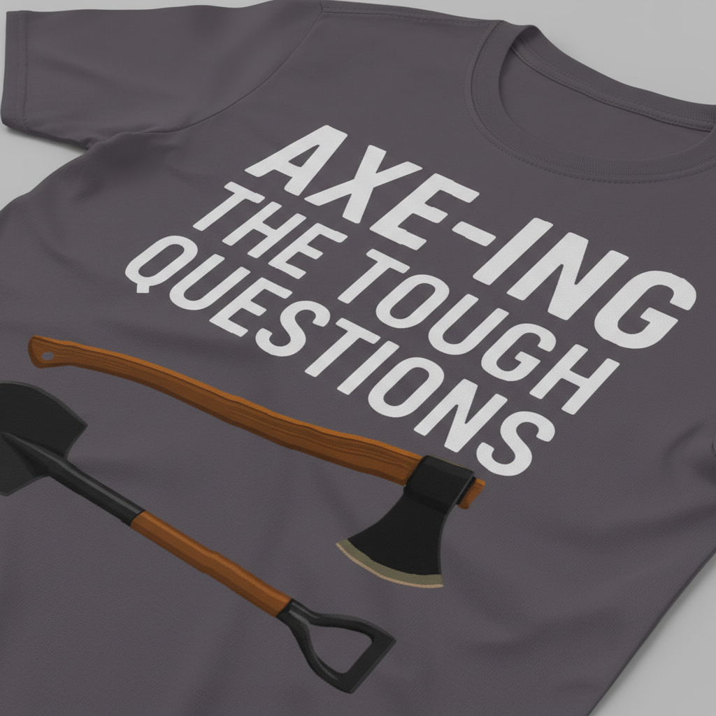Axe-ing the Tough Questions T-Shirt__detail