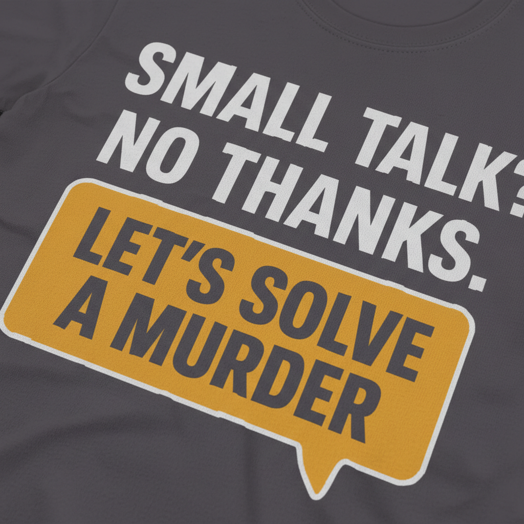 Let's Solve a Murder T-Shirt__detail