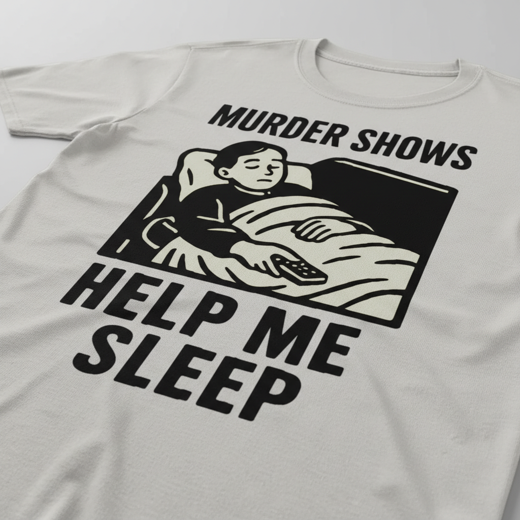 Murder Shows Help Me Sleep T-Shirt__detail
