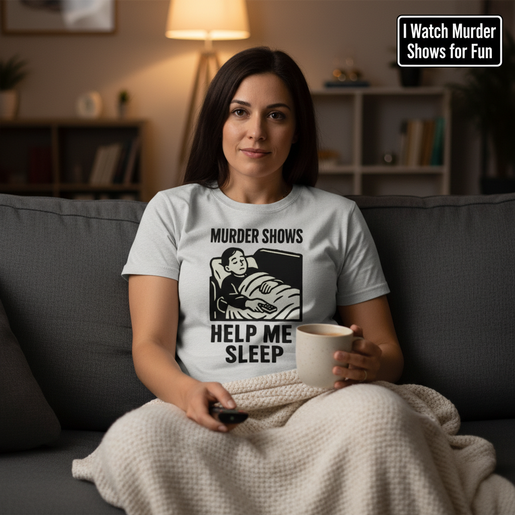 Murder Shows Help Me Sleep T-Shirt__use
