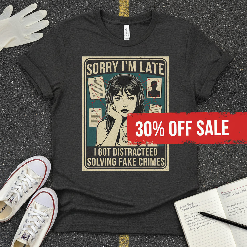 Solving Fake Crimes T-Shirt_clean
