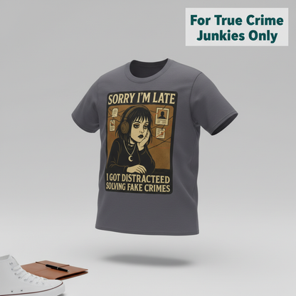 Solving Fake Crimes T-Shirt_3d_float