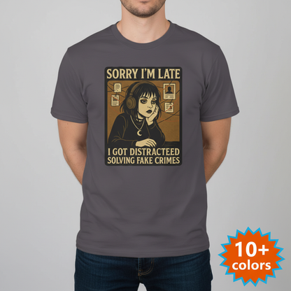 Solving Fake Crimes T-Shirt_badge