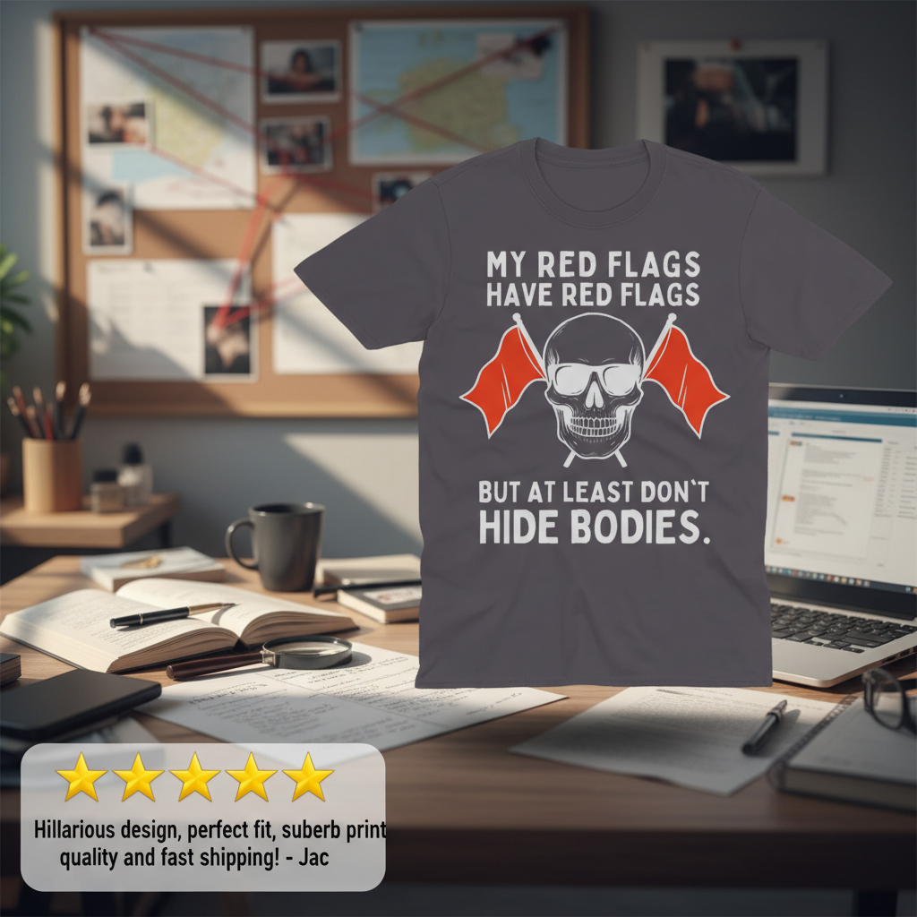 Red Flags Skull T-Shirt_extreme_za