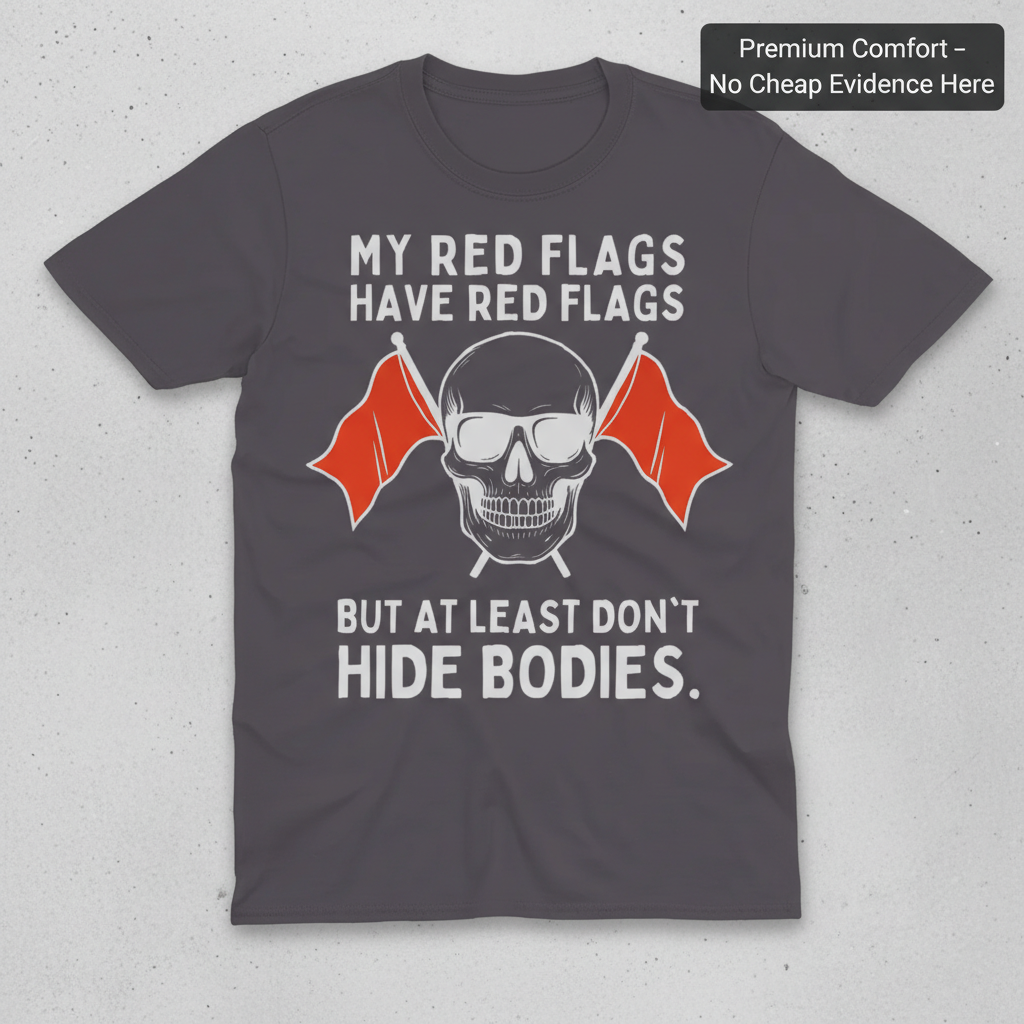 Red Flags Skull T-Shirt_clean