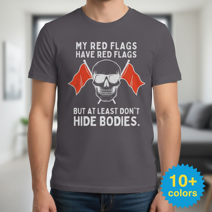 Red Flags Skull T-Shirt_badge