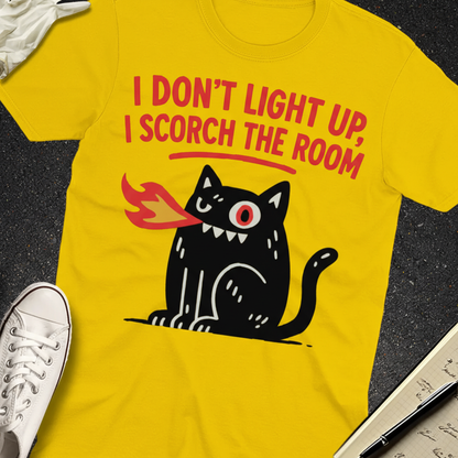Scorch the Room Cat T-Shirt_extreme_za